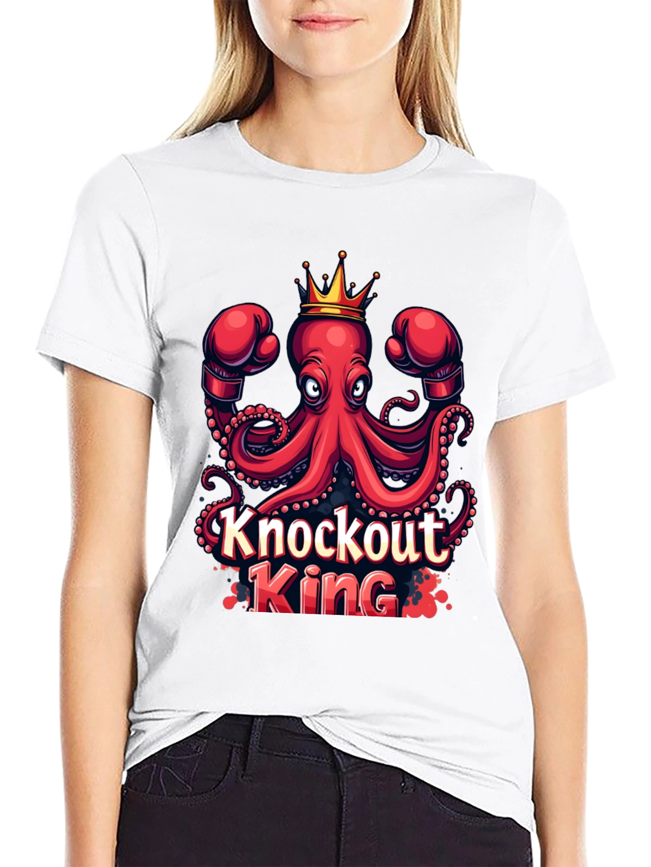 Knockout King Octopus Graphic Tee