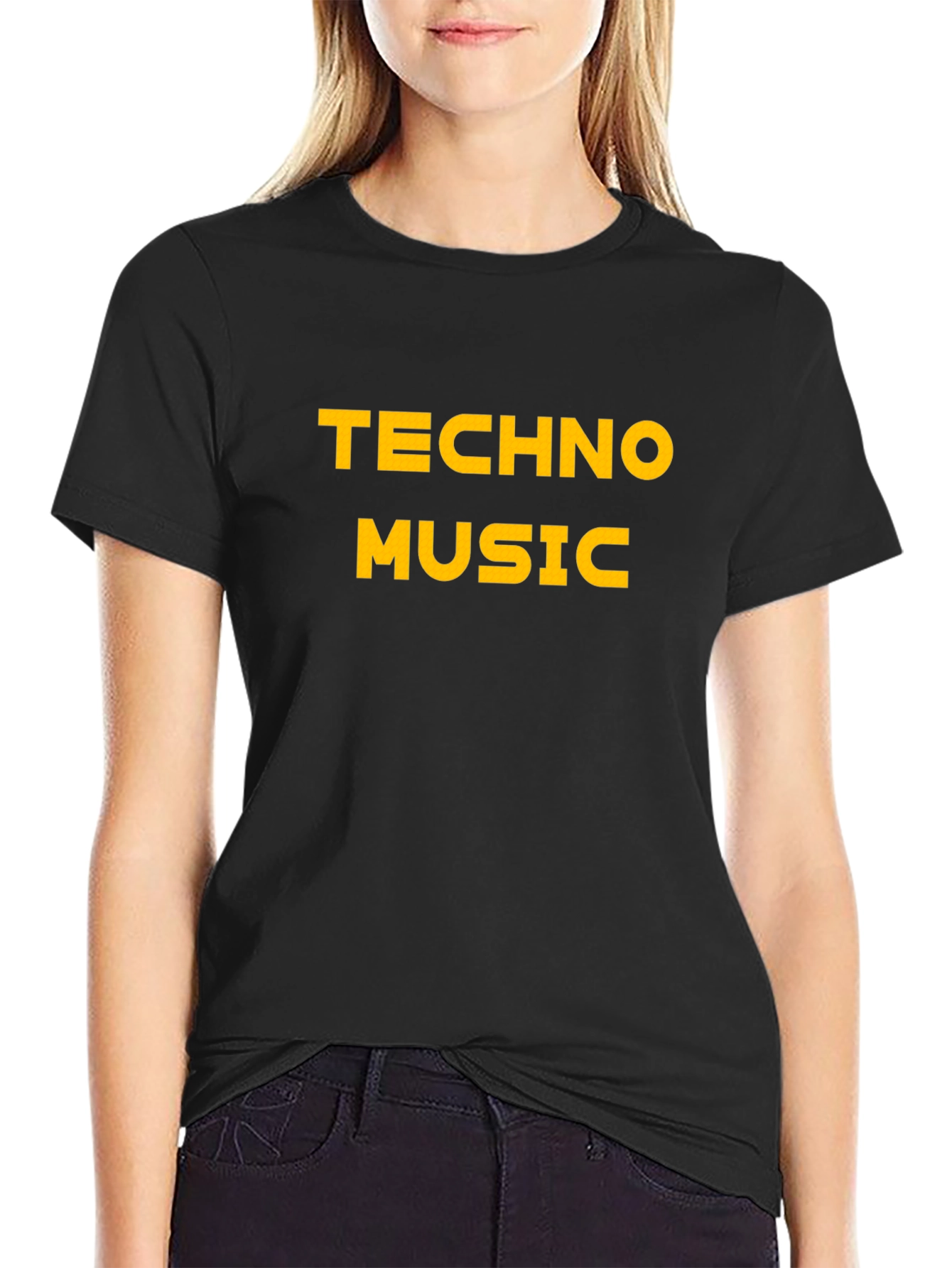 Techno Music Graphic T-Shirt - Black