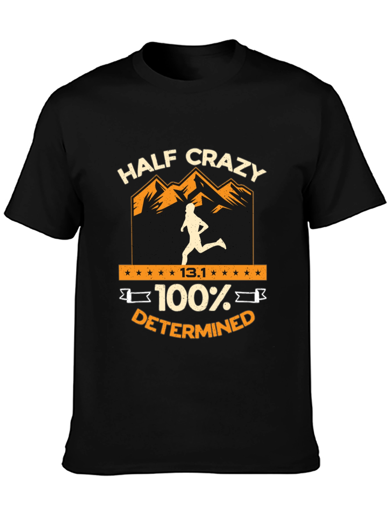 Half Crazy Marathoner Graphic Tee