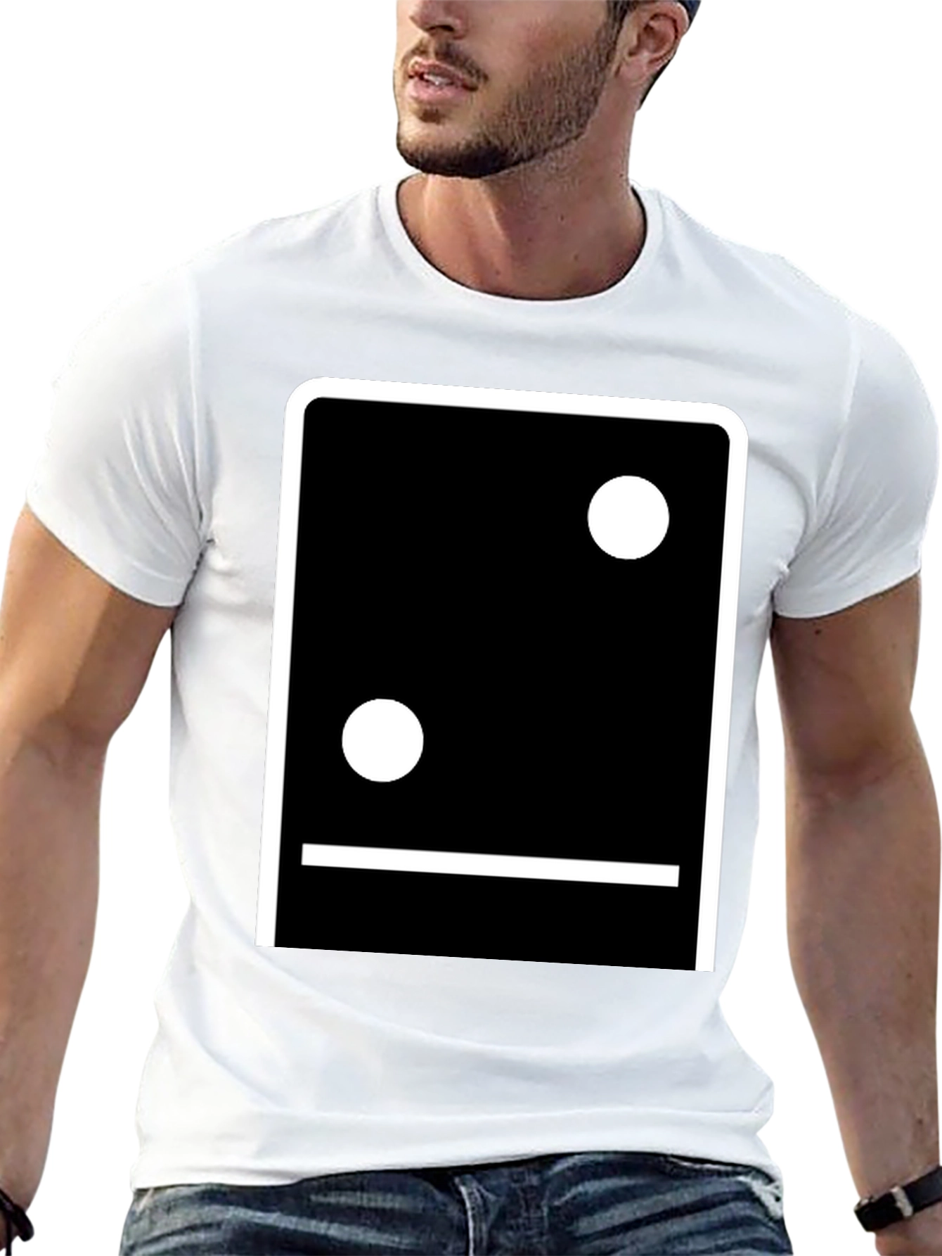 Minimalist Domino Inspired Graphic T-Shirt