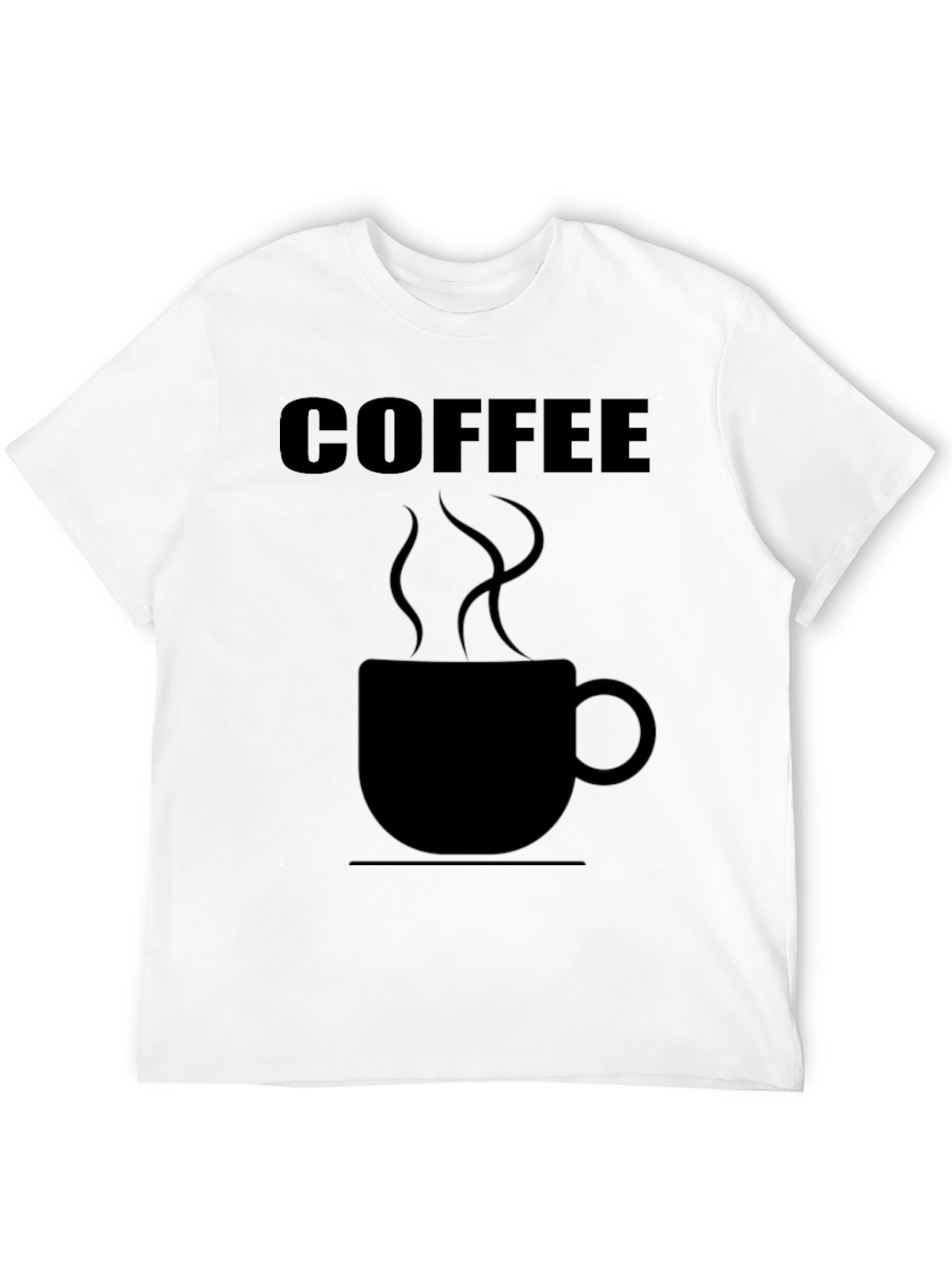 Coffee Graphic Tee - Black Cotton Shirt
