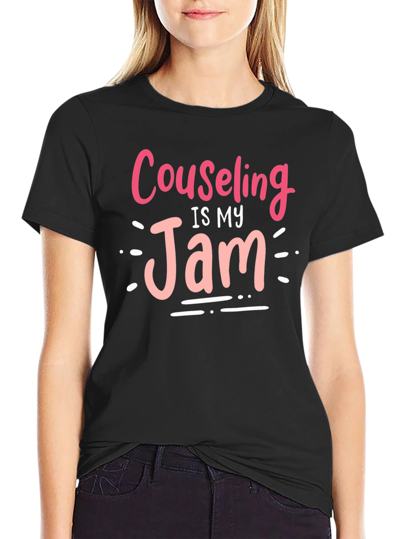 Counseling Is My Jam Tee - Black