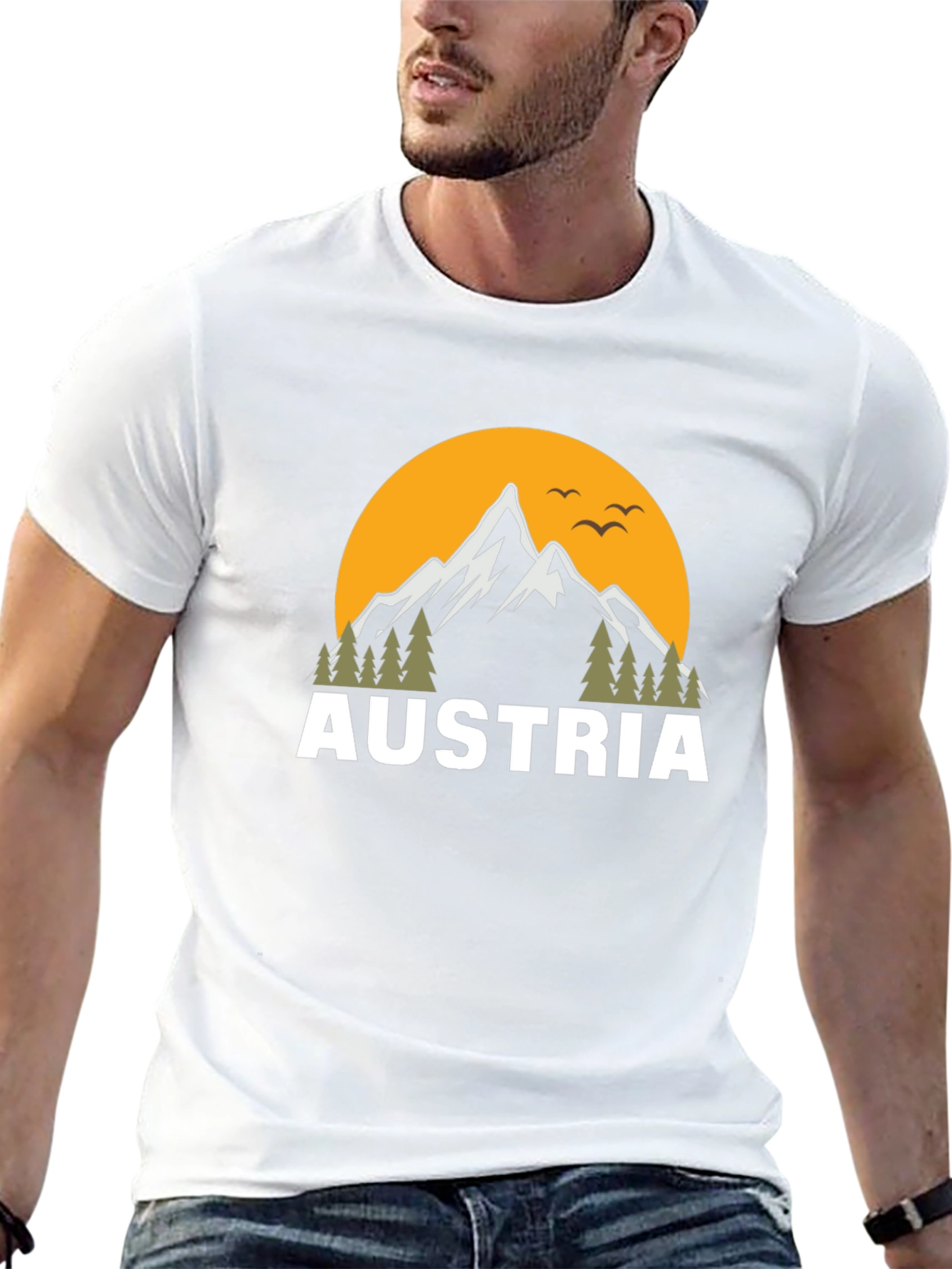 Austria Mountain Graphic T-Shirt
