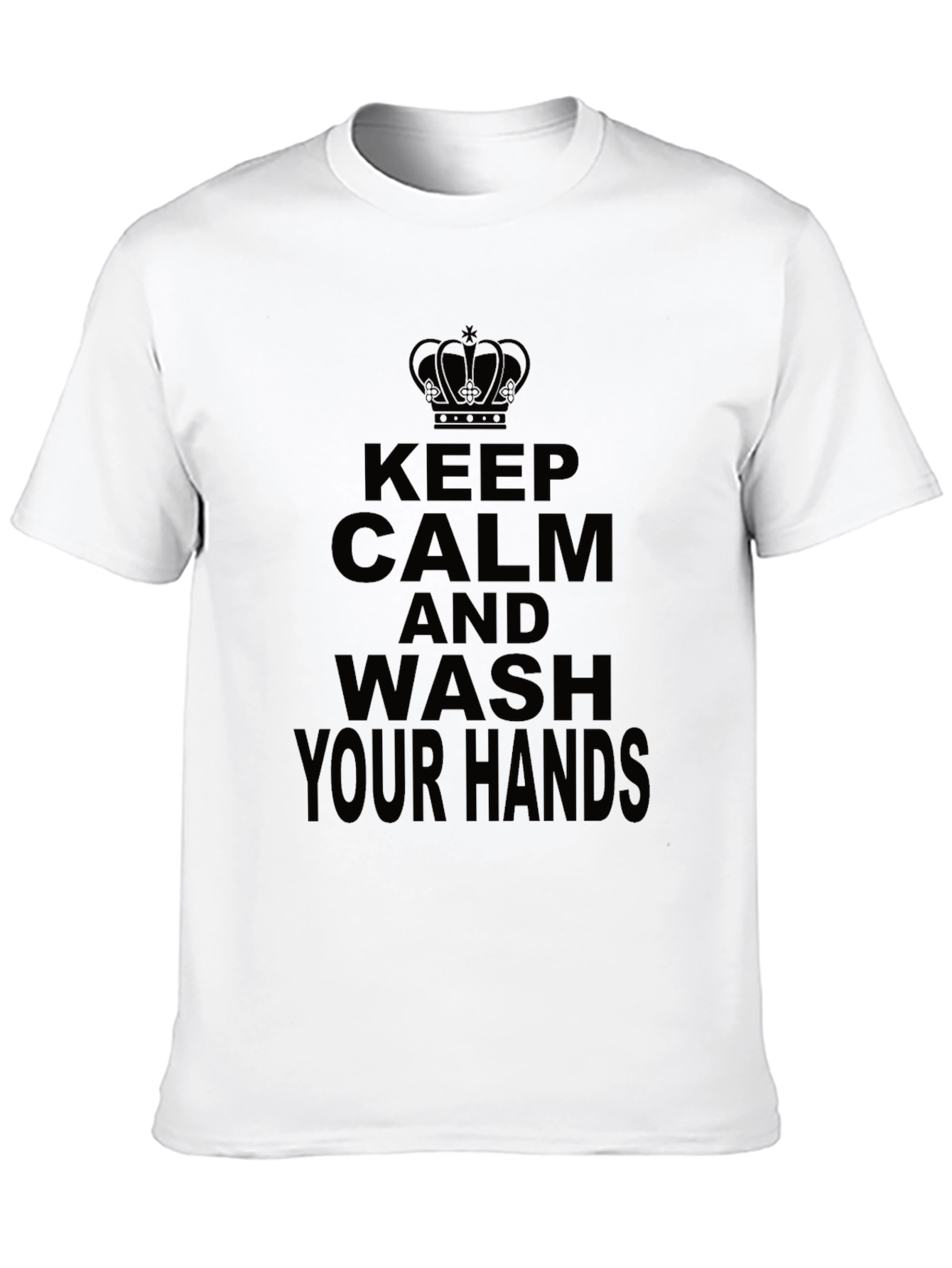 Keep Calm Wash Hands Novelty T-Shirt