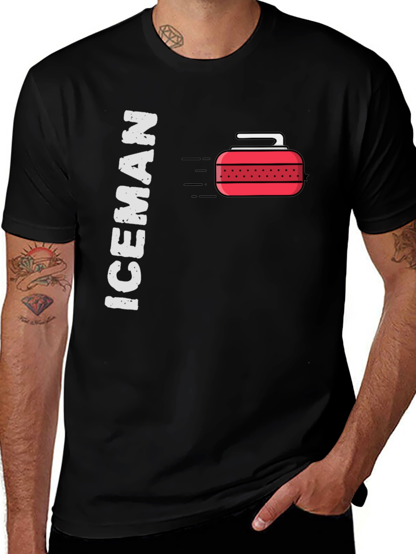 Iceman Curling T-Shirt - Sports Tee