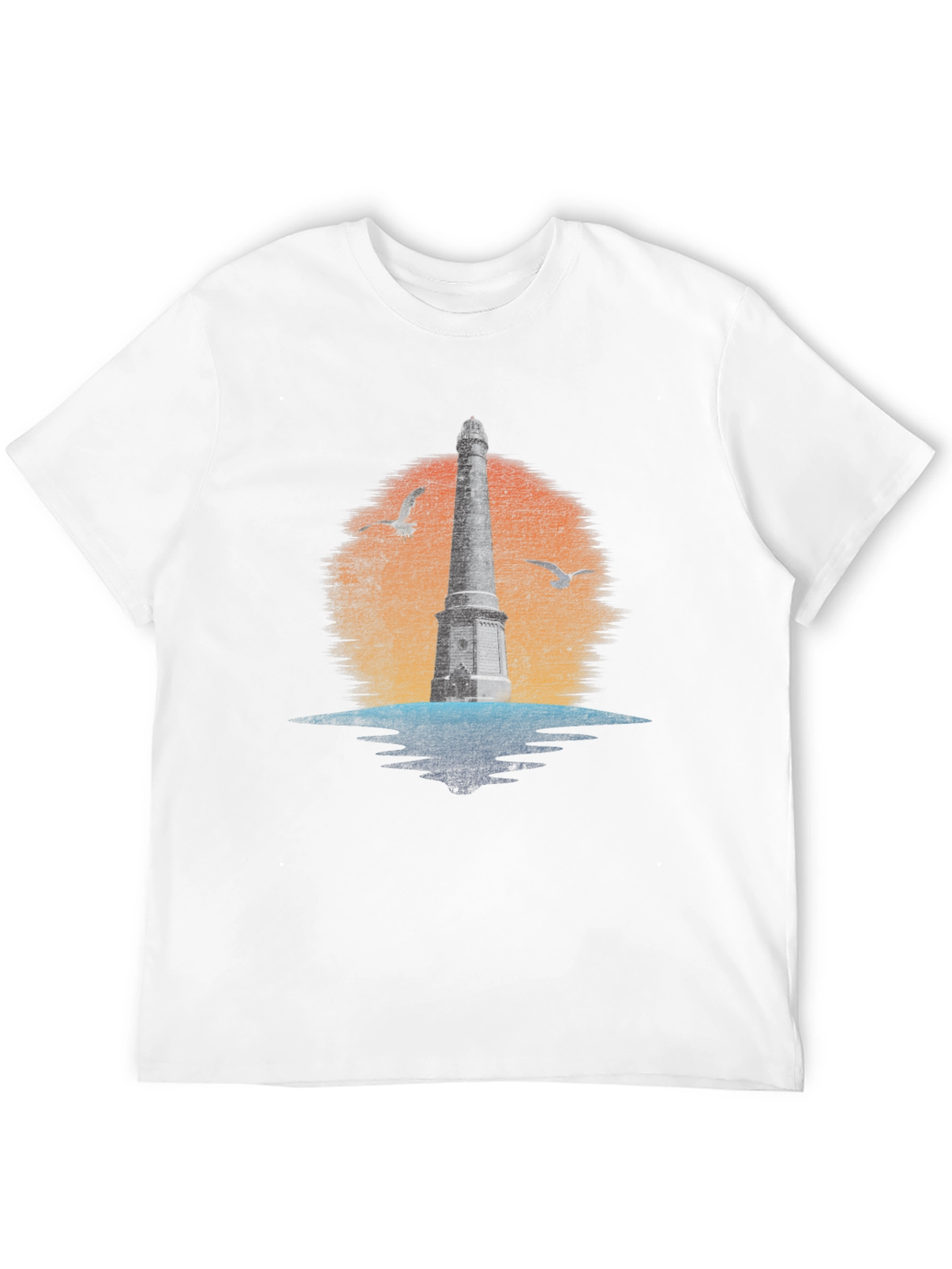 Lighthouse Graphic Tee - Coastal Design