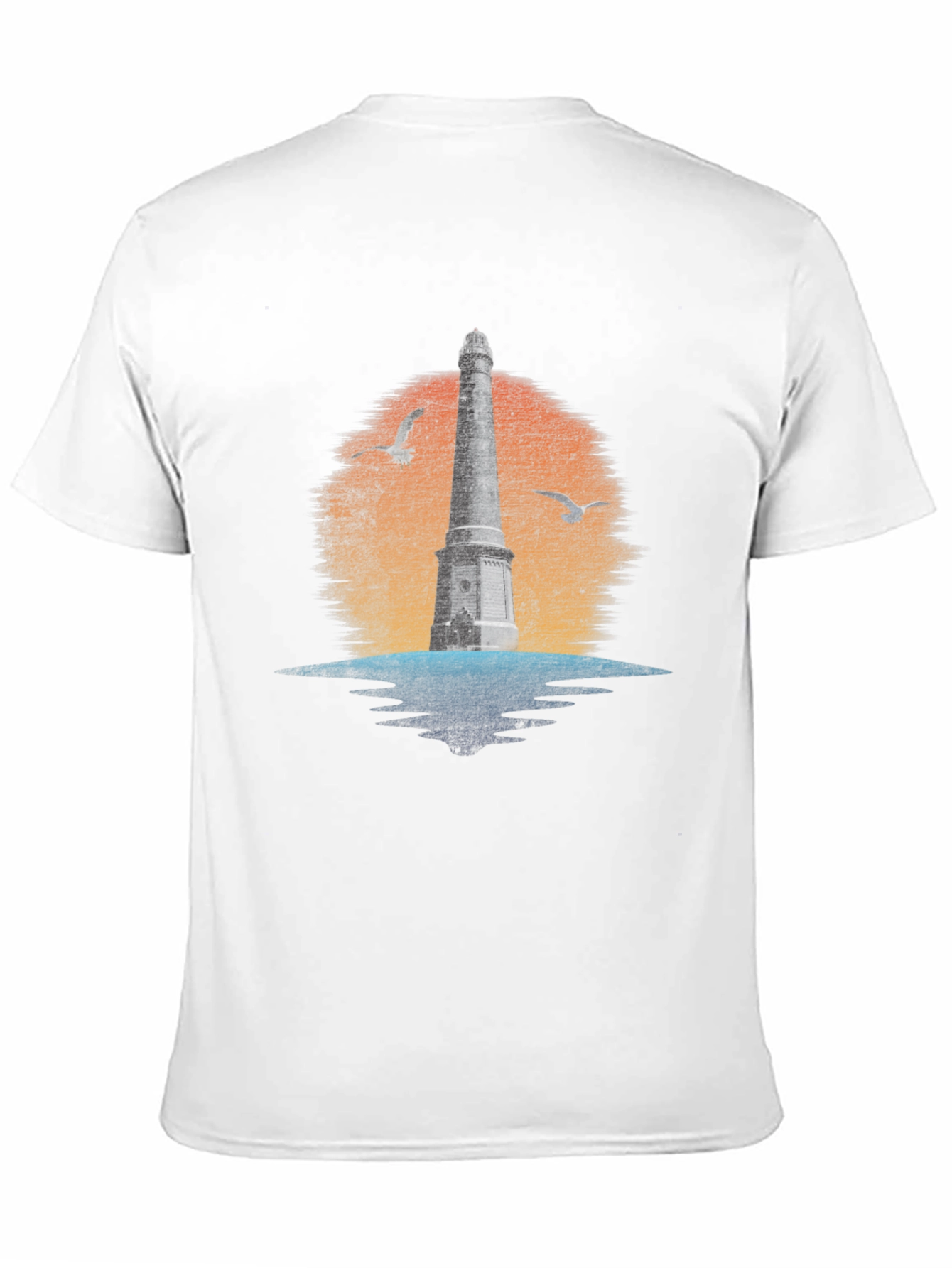 Lighthouse Graphic Tee - Coastal Design