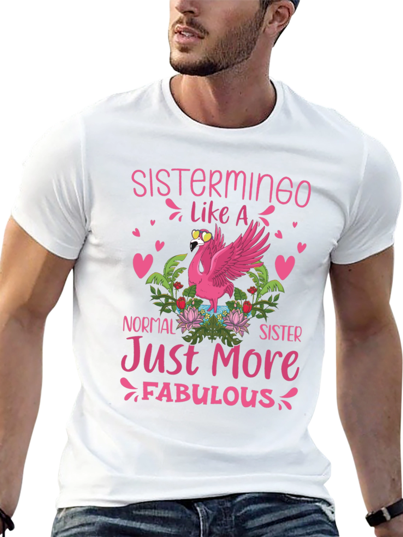 Sistermingo T-Shirt: Fabulous Flamingo Tee