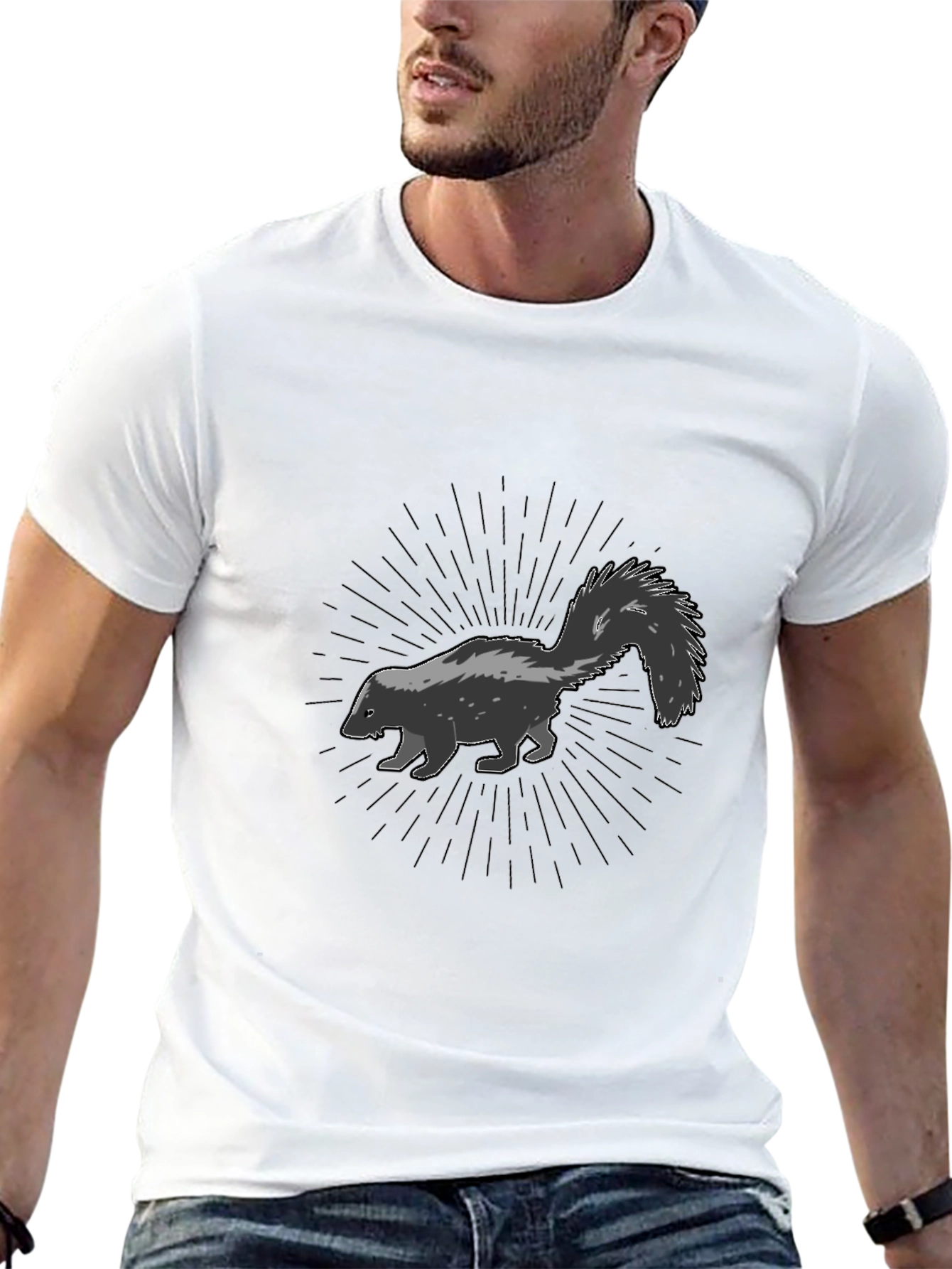 Skunk Graphic Tee - Modern Style