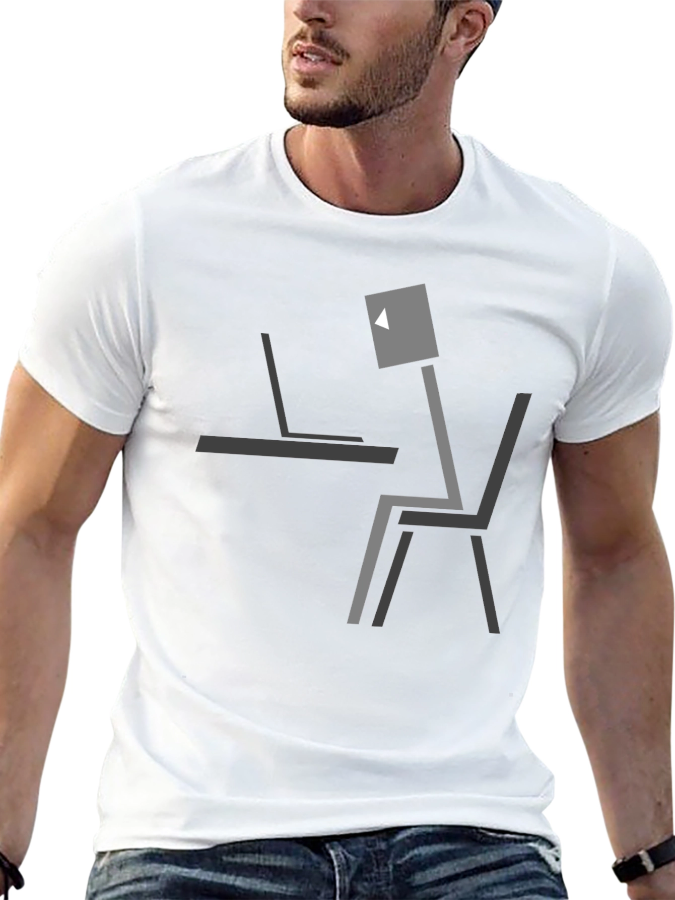Abstract Work From Home T-Shirt