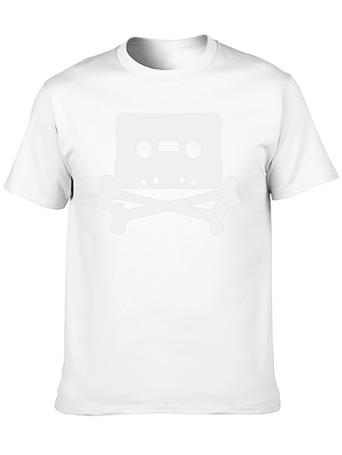 Cassette Skull T-Shirt - Retro Music Tee