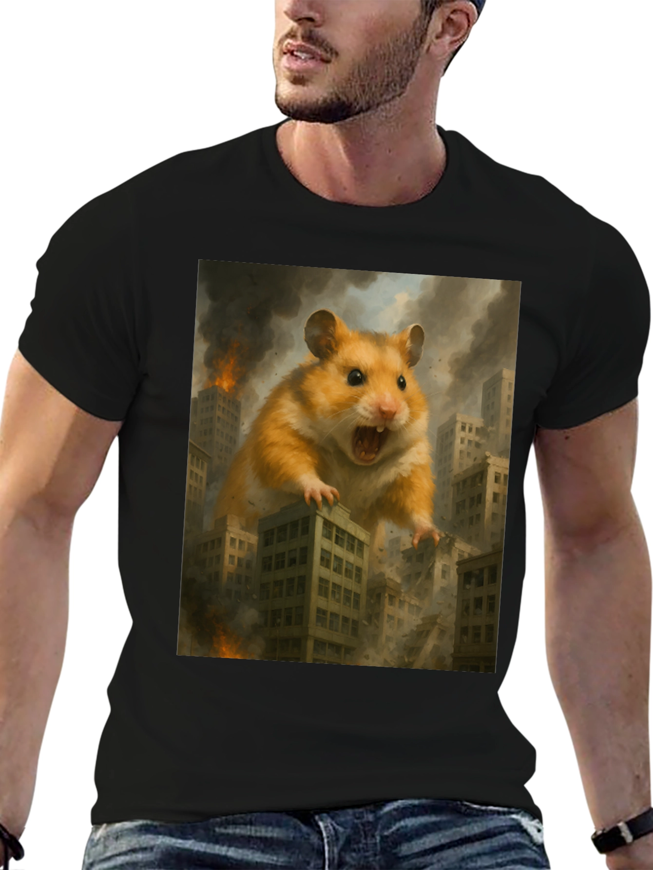 Giant Hamster Attack Graphic Tee