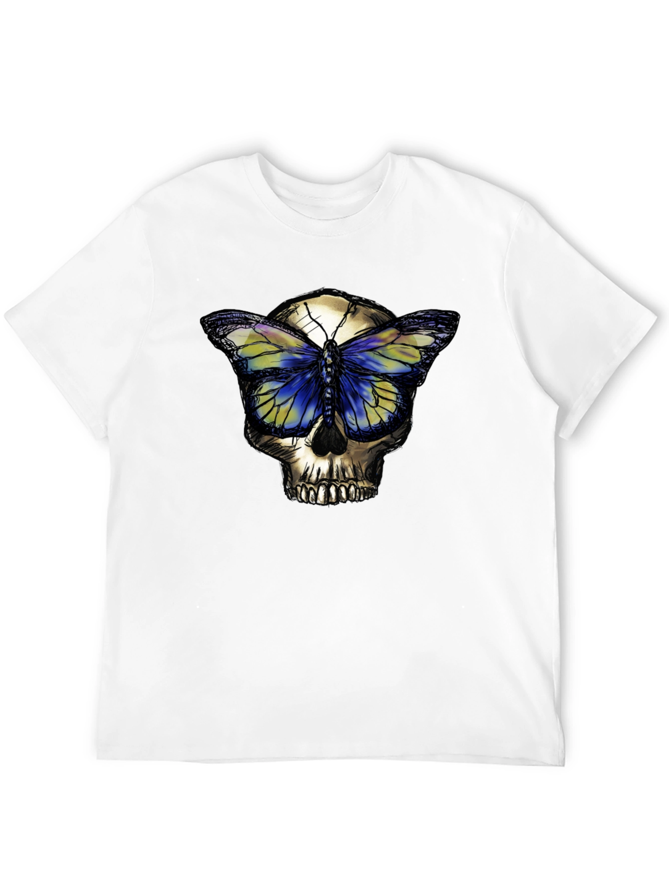 Skull Butterfly Graphic T-Shirt