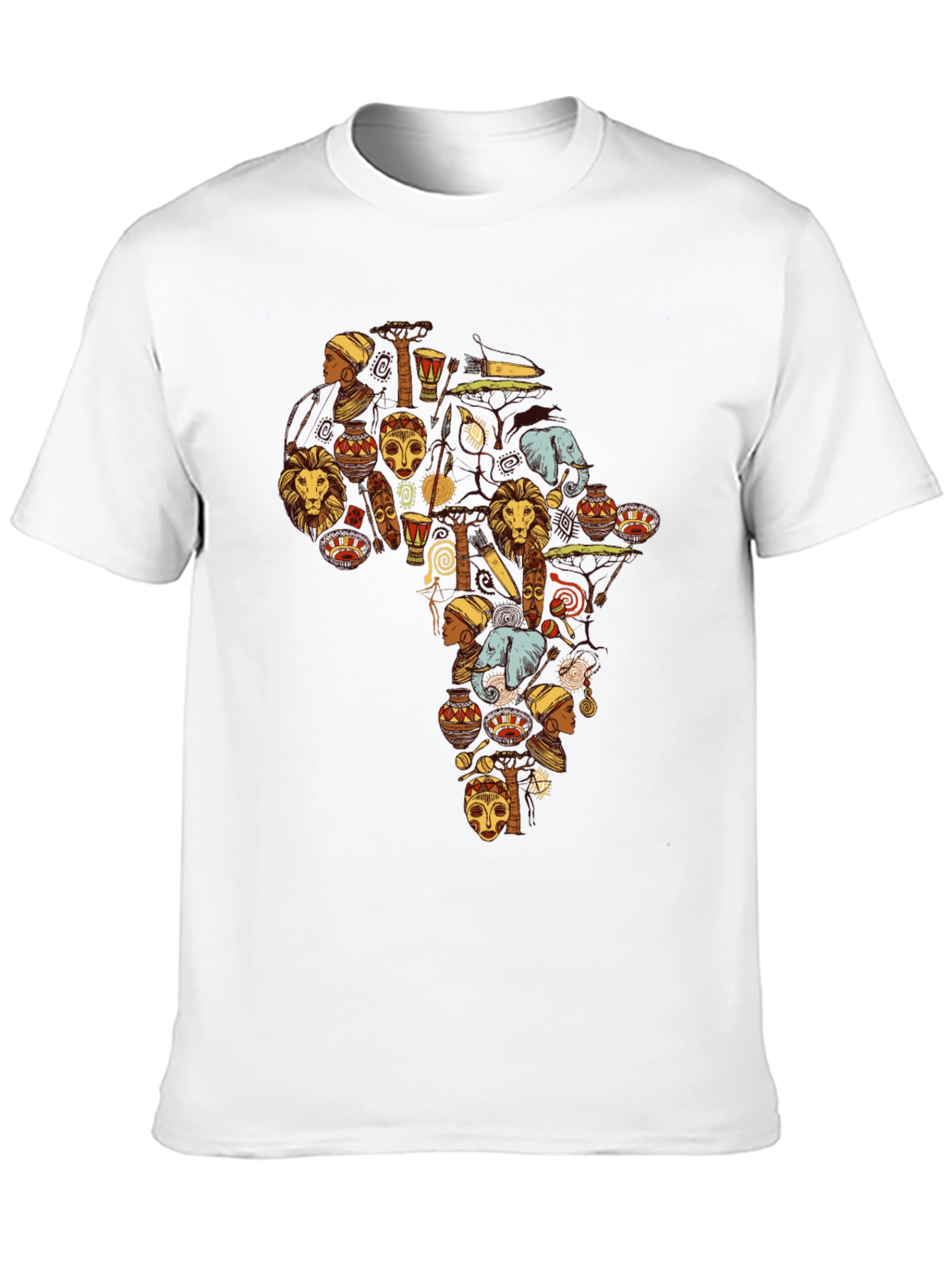 Africa Continent Art T-Shirt - Graphic Tee