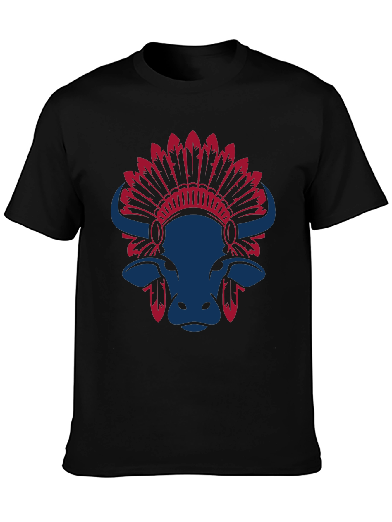Buffalo Headdress Graphic Tee - Stylish Casual Wear