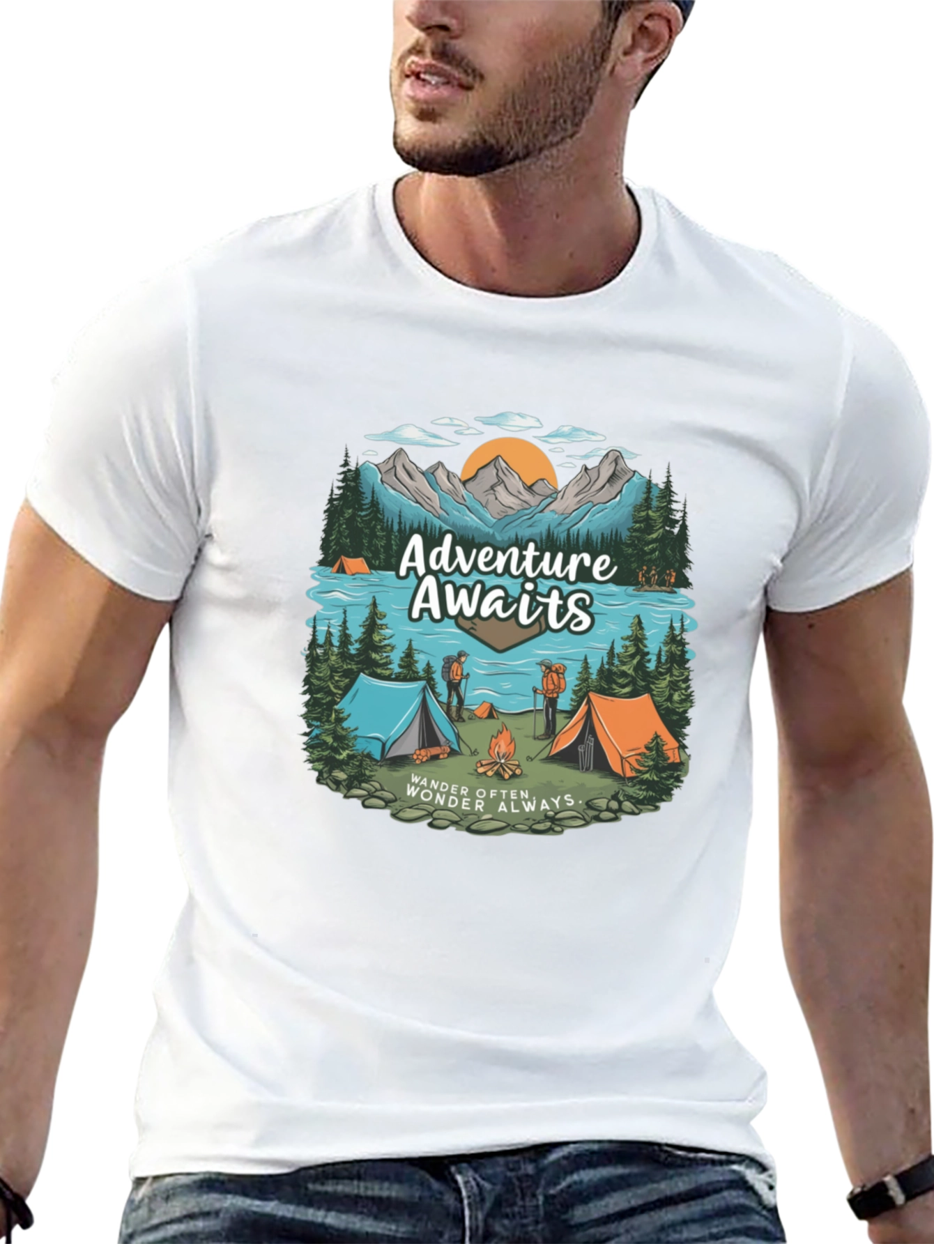 Adventure Awaits Camping T-Shirt