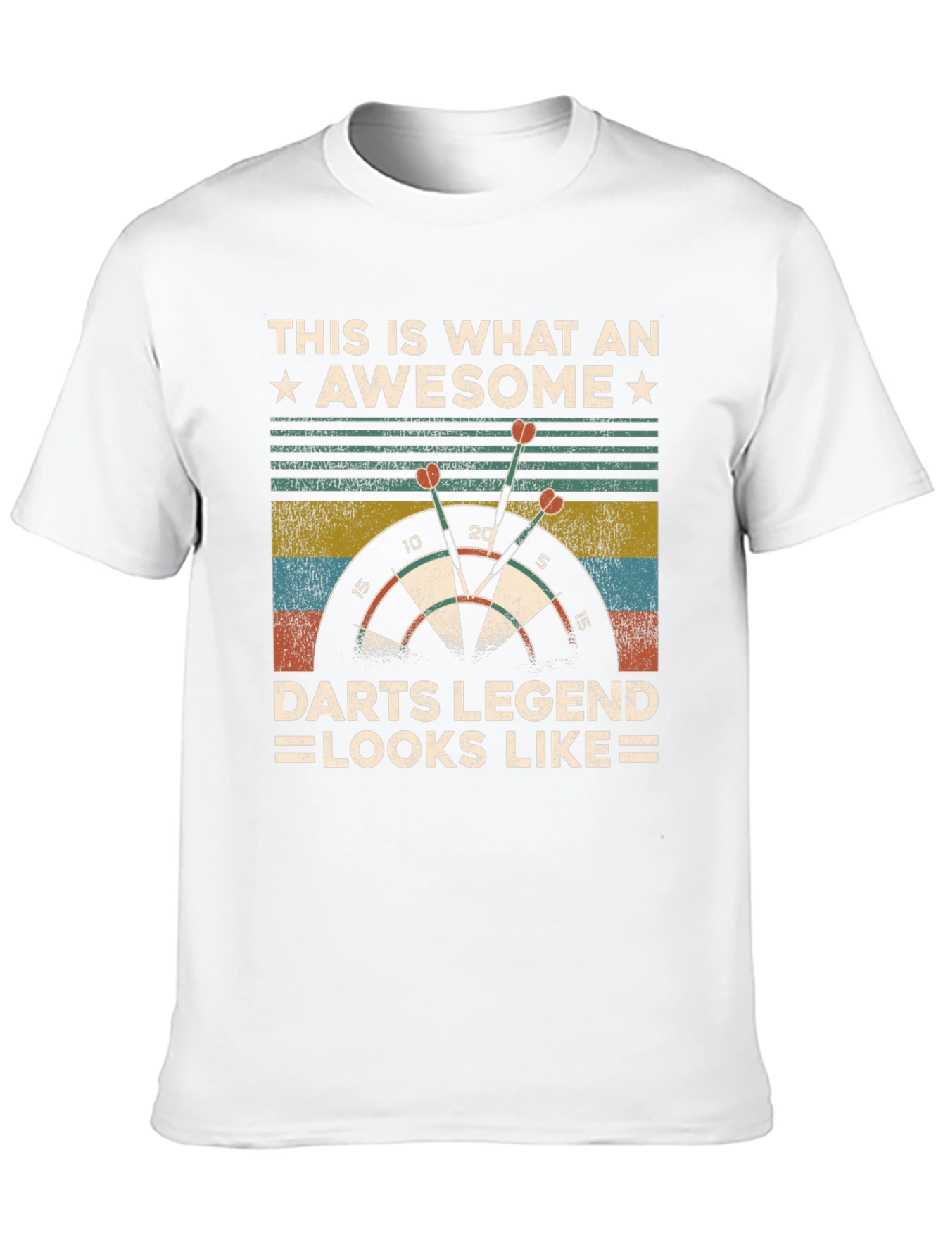 Awesome Darts Legend T-Shirt: Dartboard Graphic Tee