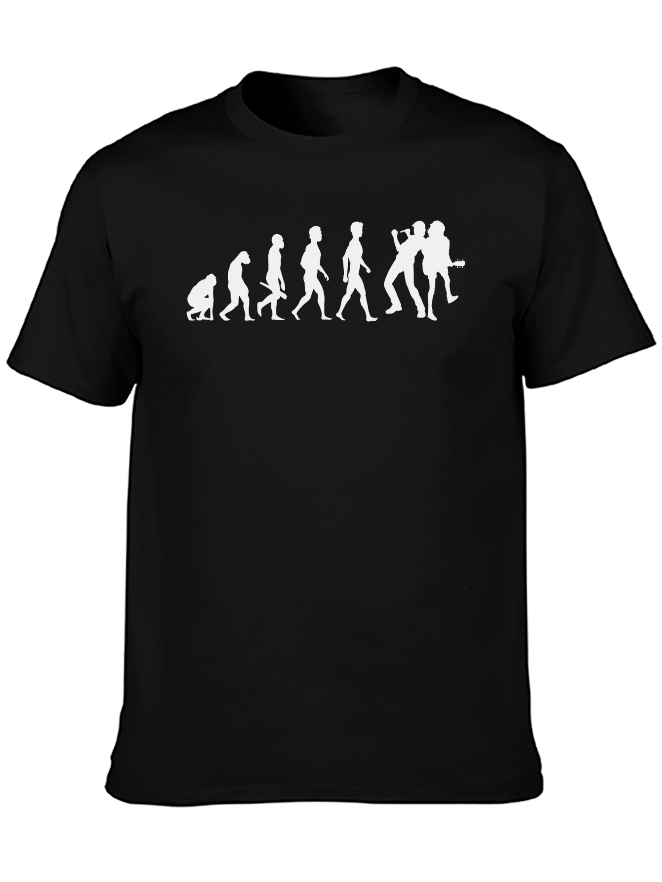Evolution of Rock T-Shirt - Black