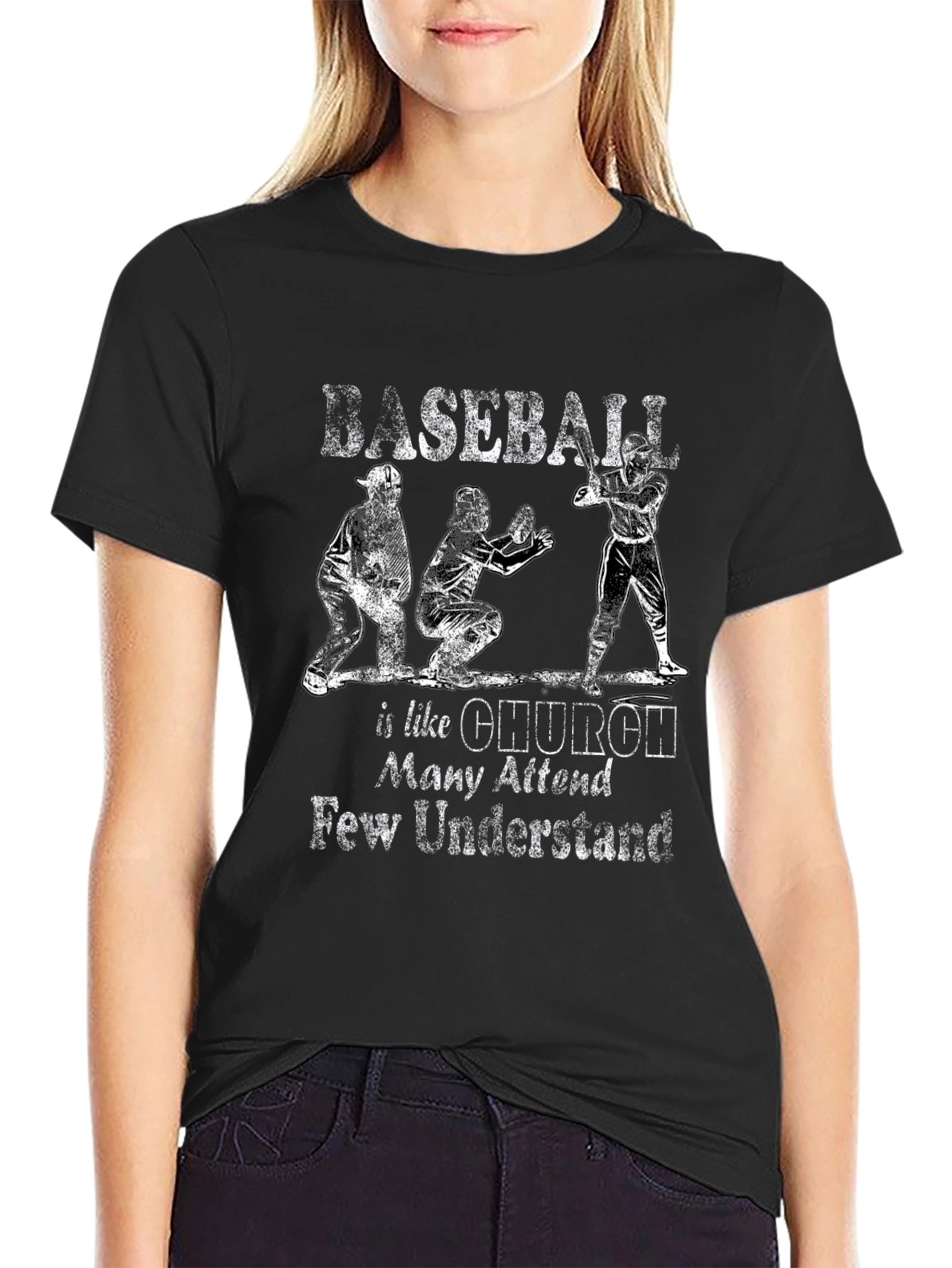 Baseball Like Church T-Shirt - Many Attend Few Understand