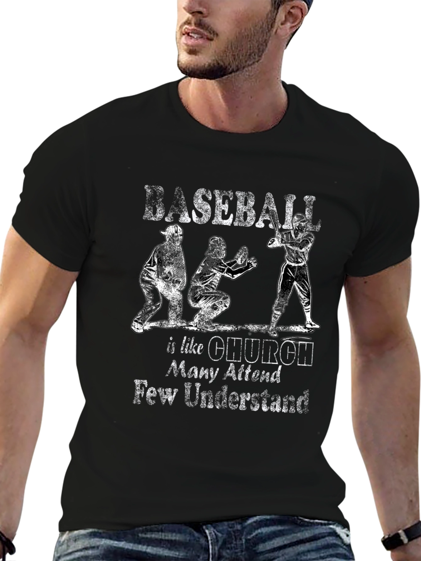 Baseball Like Church T-Shirt - Many Attend Few Understand