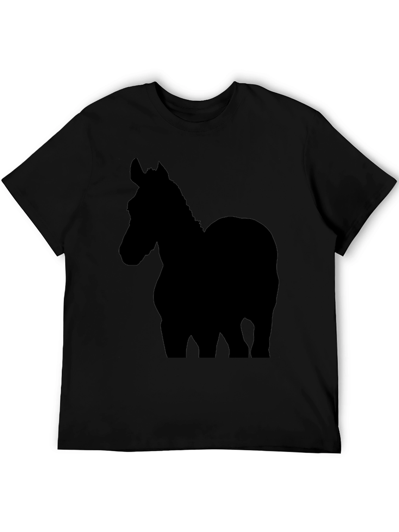 Black Horse Silhouette T-Shirt