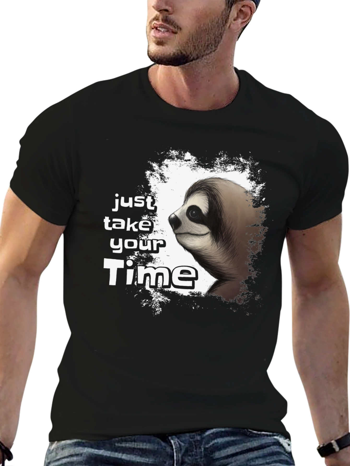 Just Take Your Time Sloth Graphic Tee