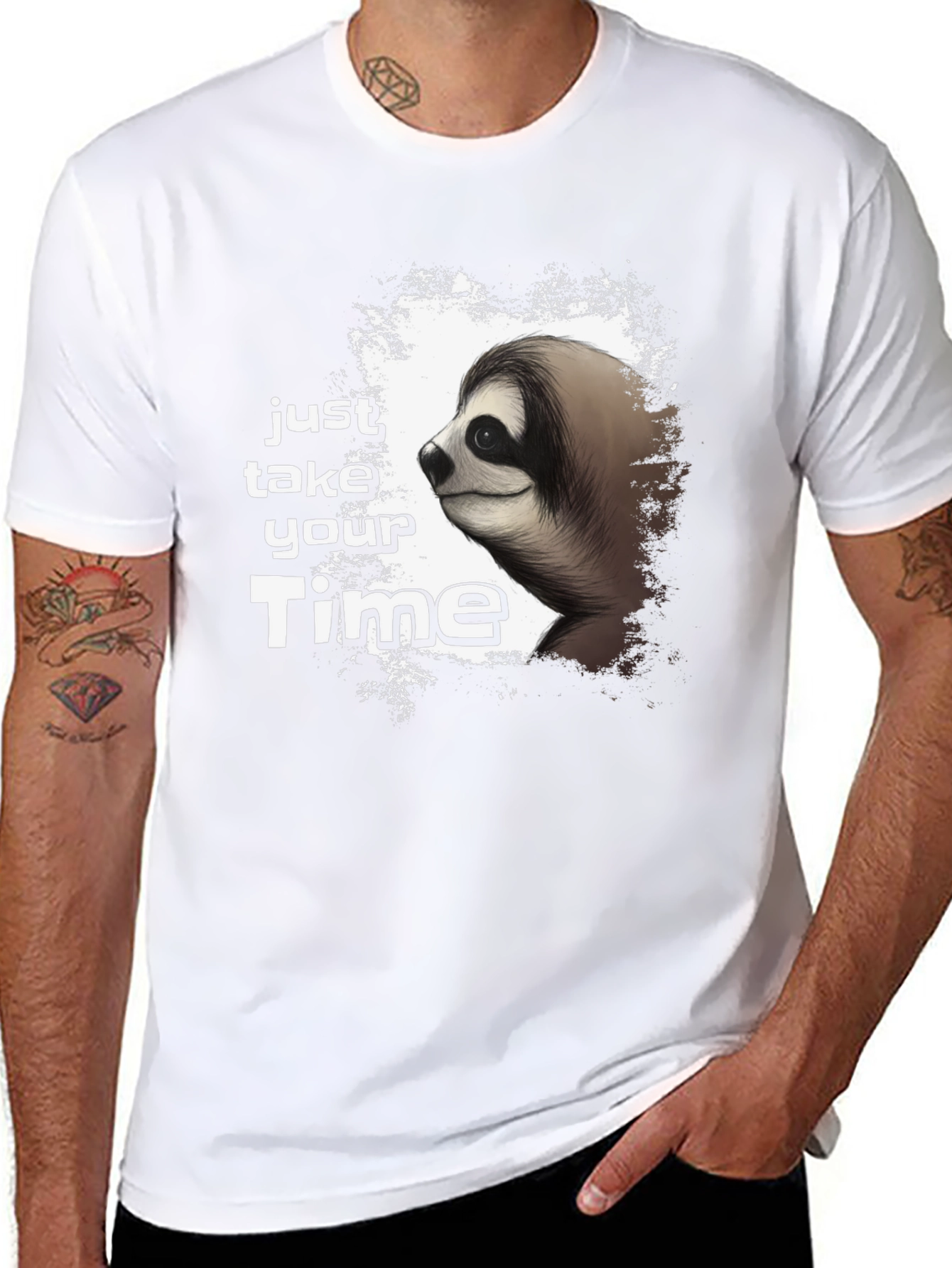 Just Take Your Time Sloth Graphic Tee