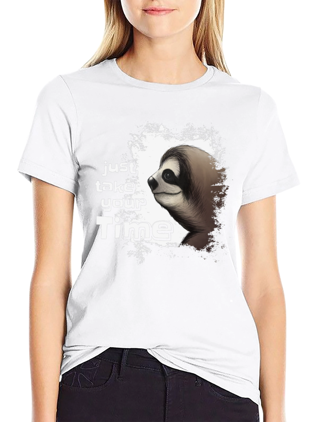 Just Take Your Time Sloth Graphic Tee