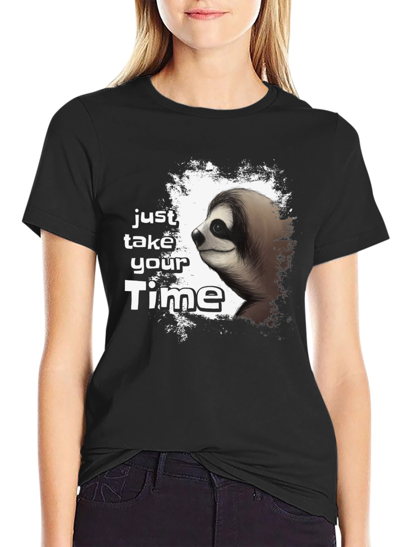 Just Take Your Time Sloth Graphic Tee