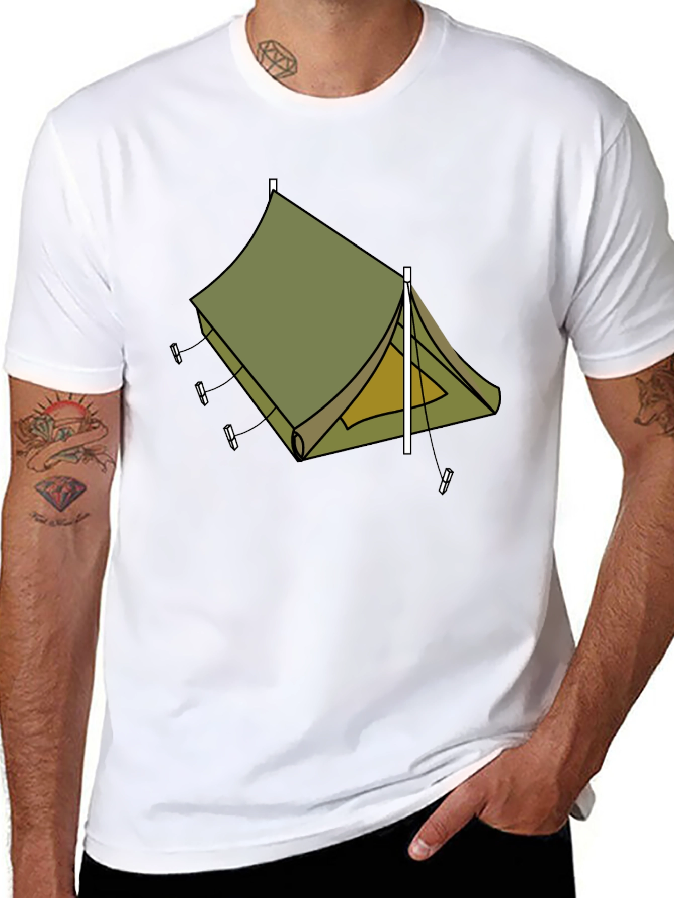 Camping Tent Graphic Tee - Adventure Ready Style