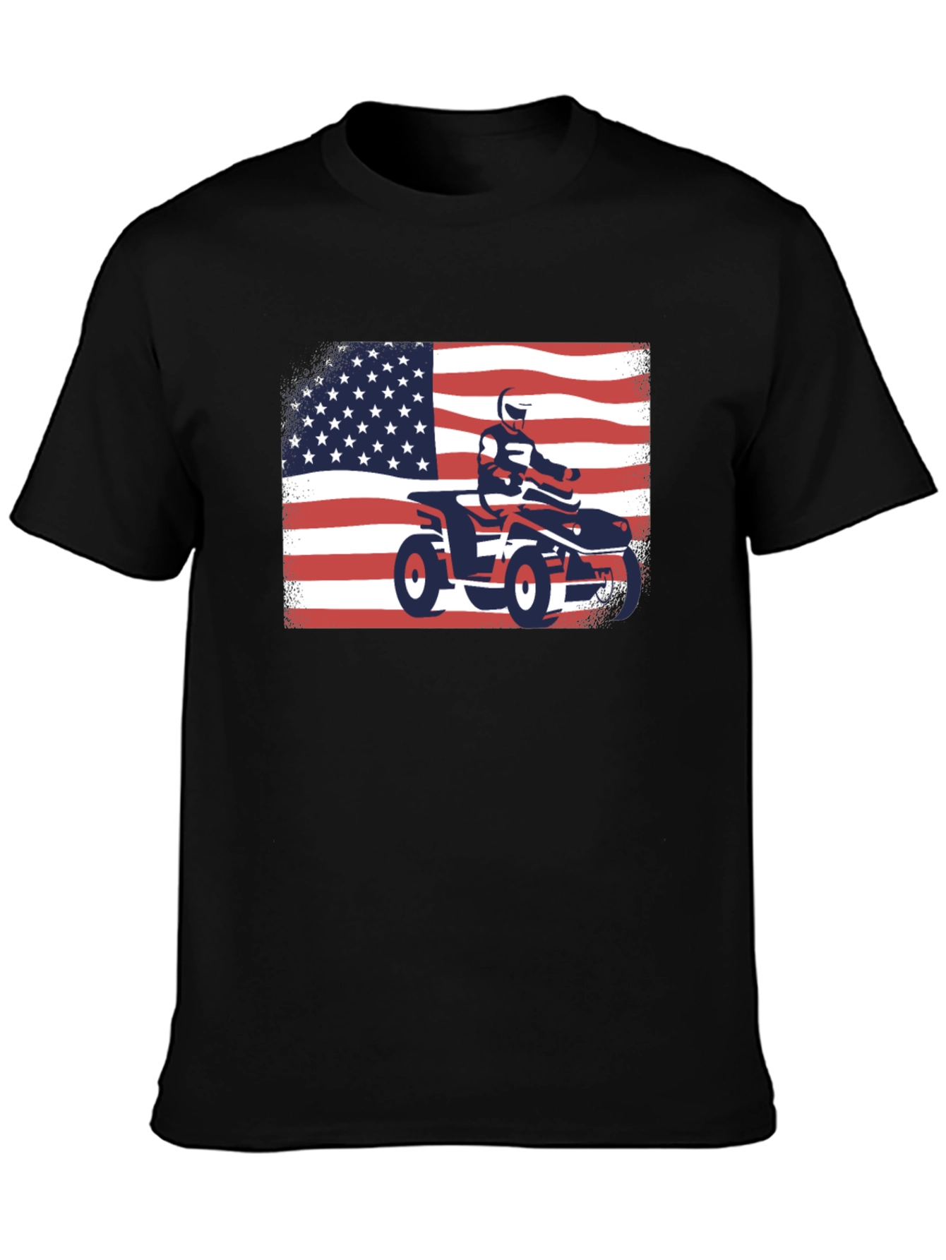 American Flag ATV Rider T-Shirt