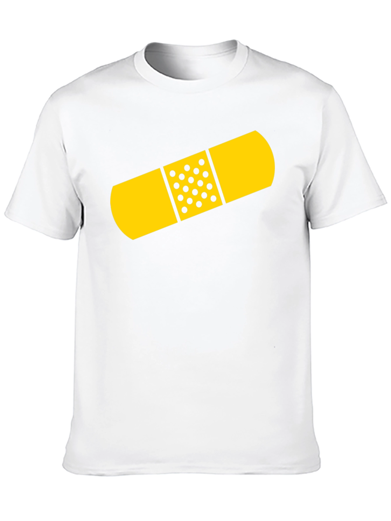 Funny Bandage Graphic Tee - Unisex Black T-Shirt