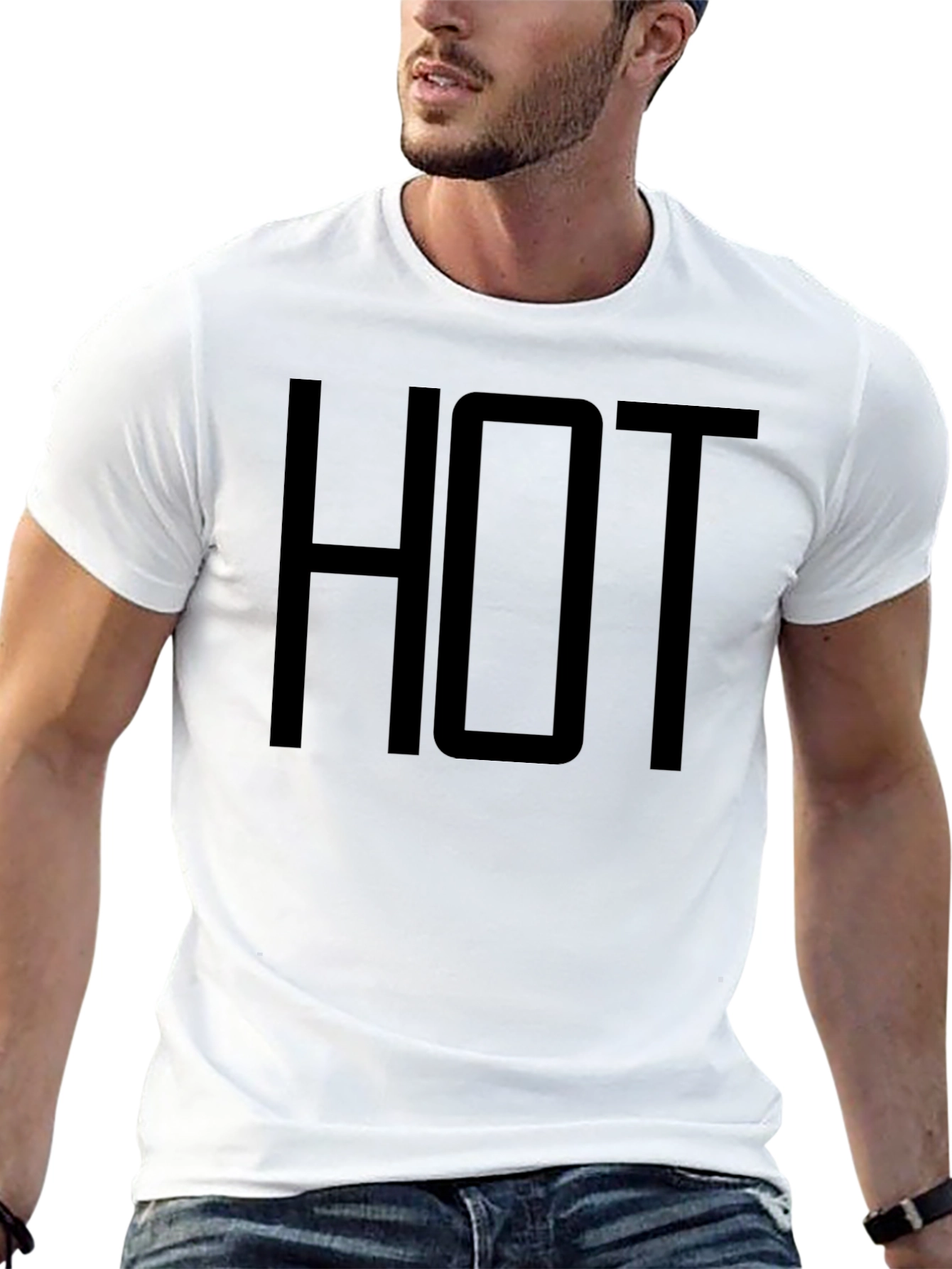 Mens HOT Graphic Tee - Stylish Casual Shirt