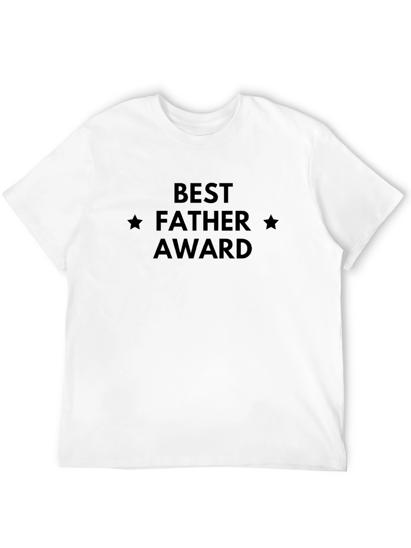 Best Father Award T-Shirt - Black