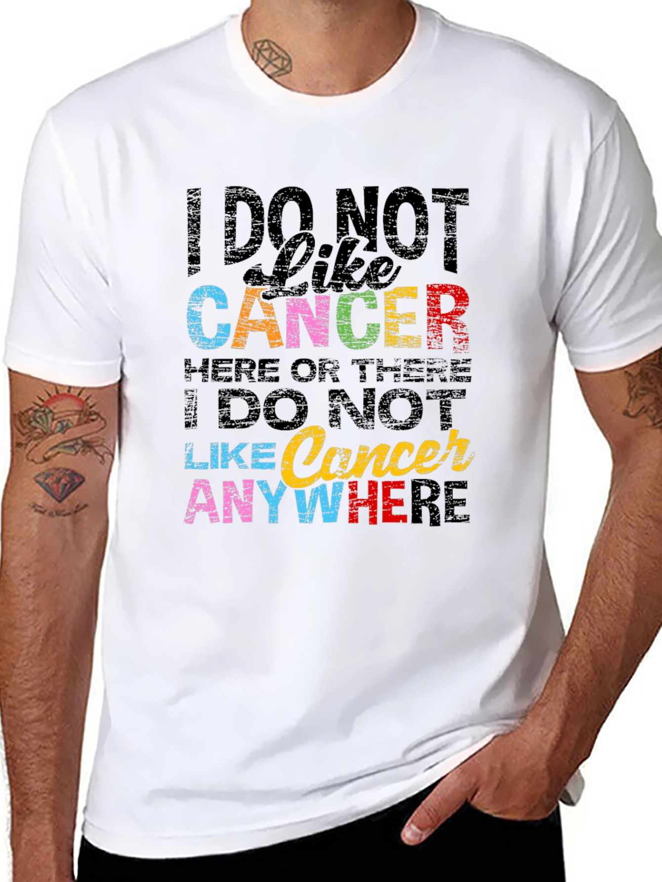 I DO NOT Like Cancer Awareness T-Shirt