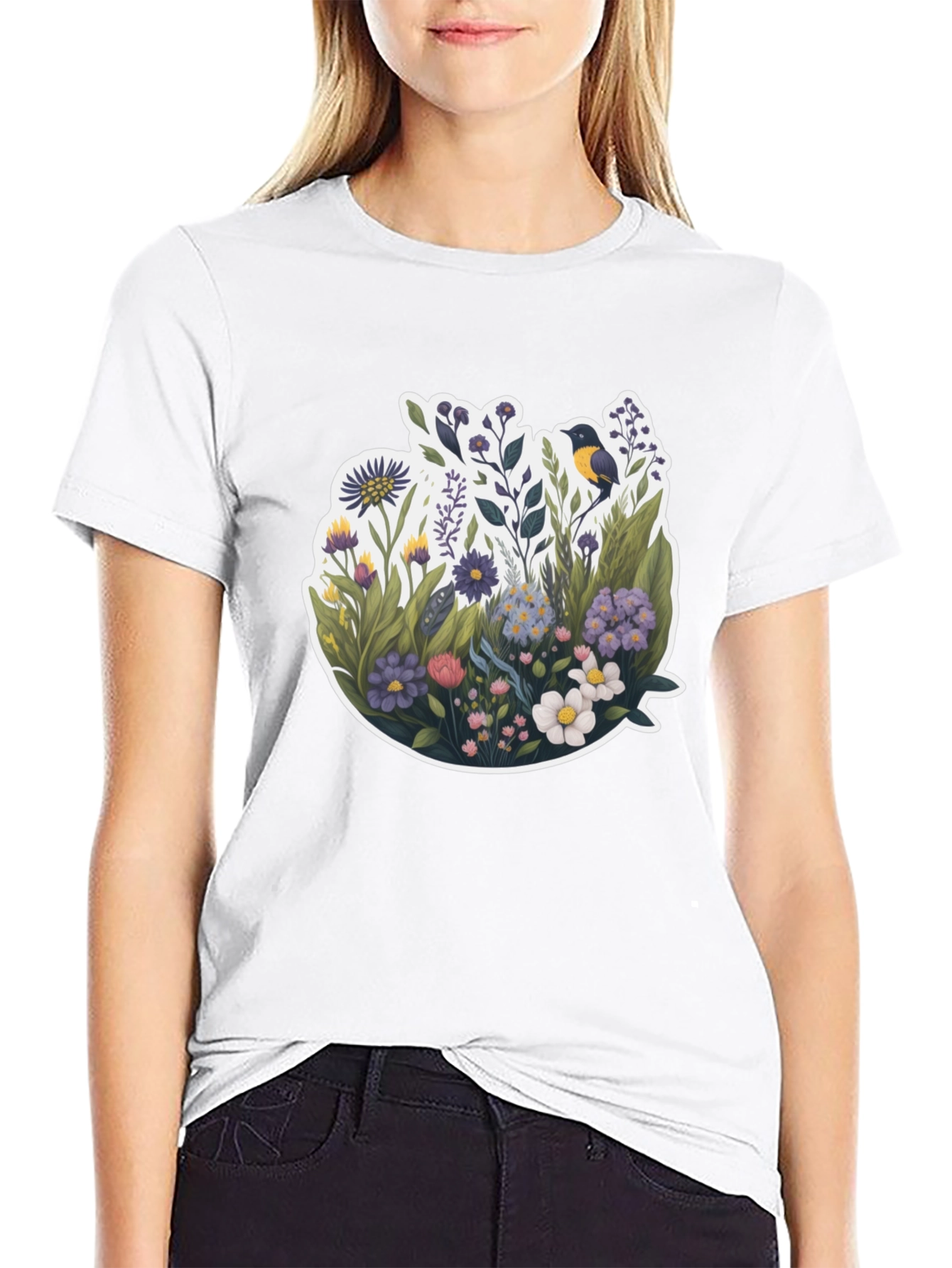 Floral Graphic T-Shirt - Nature Inspired Design