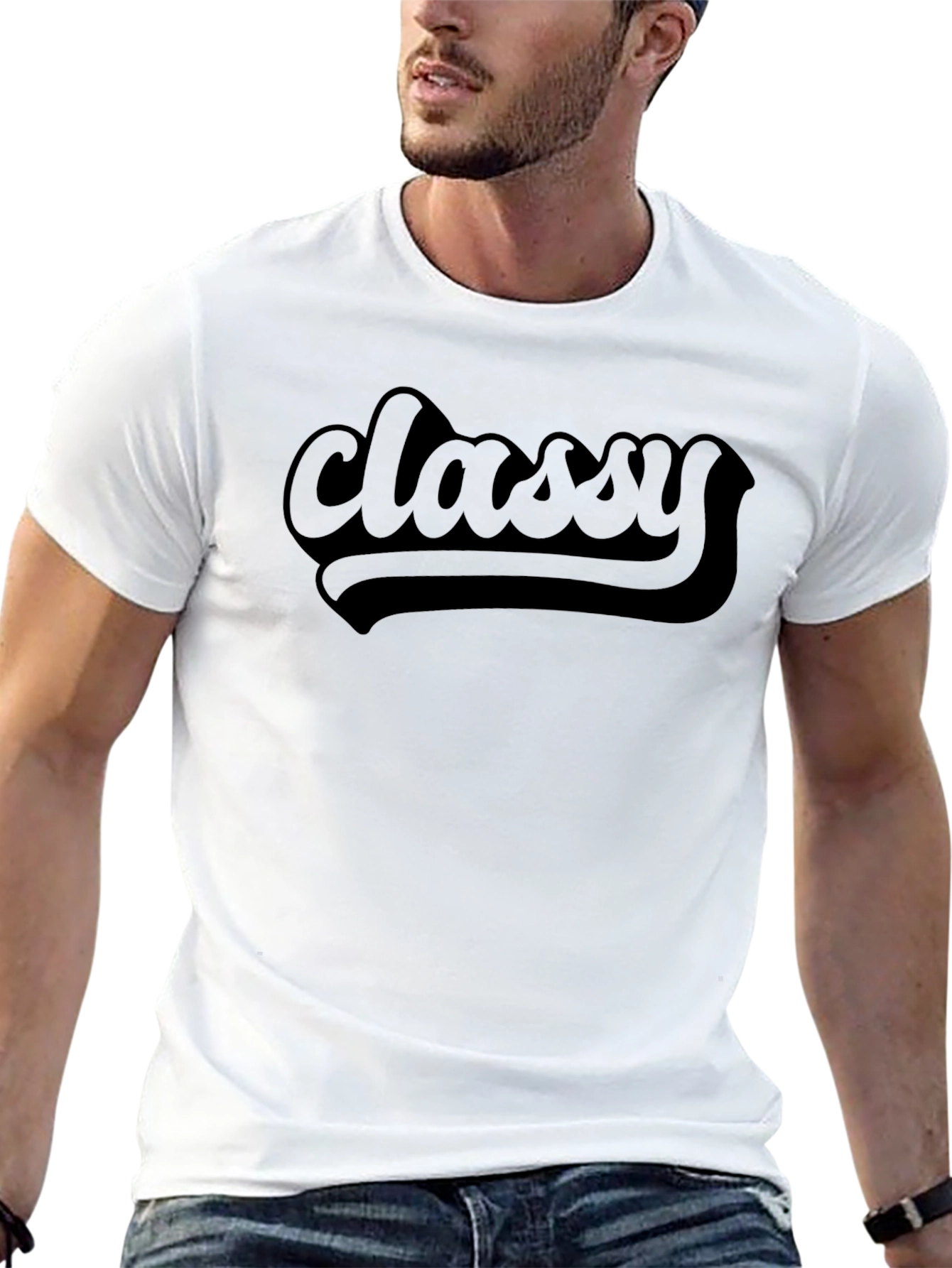 Classy Black Crew Neck T-Shirt