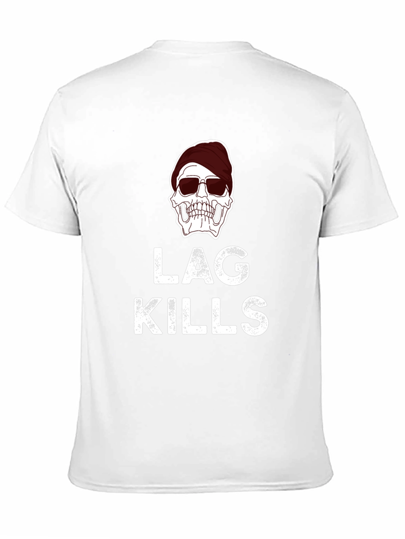 Lag Kills T-Shirt - Skull Graphic Gamer Tee