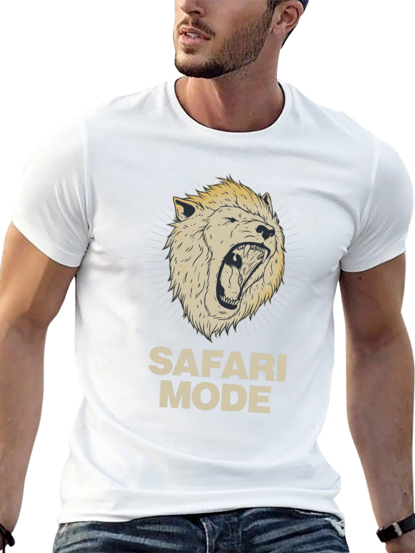 Safari Mode Graphic Print T-Shirt