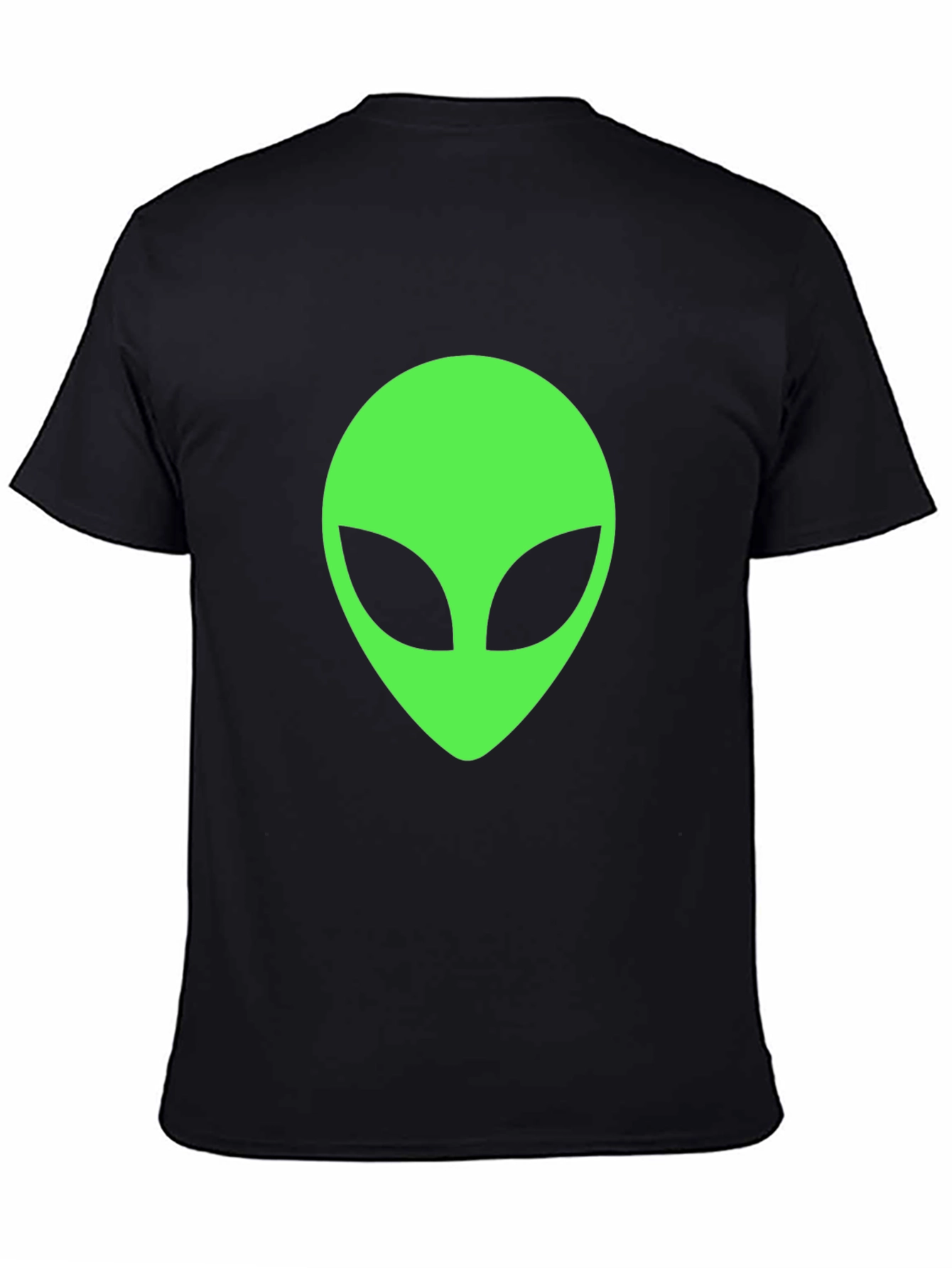 Alien Head Graphic T-Shirt - Classic Black