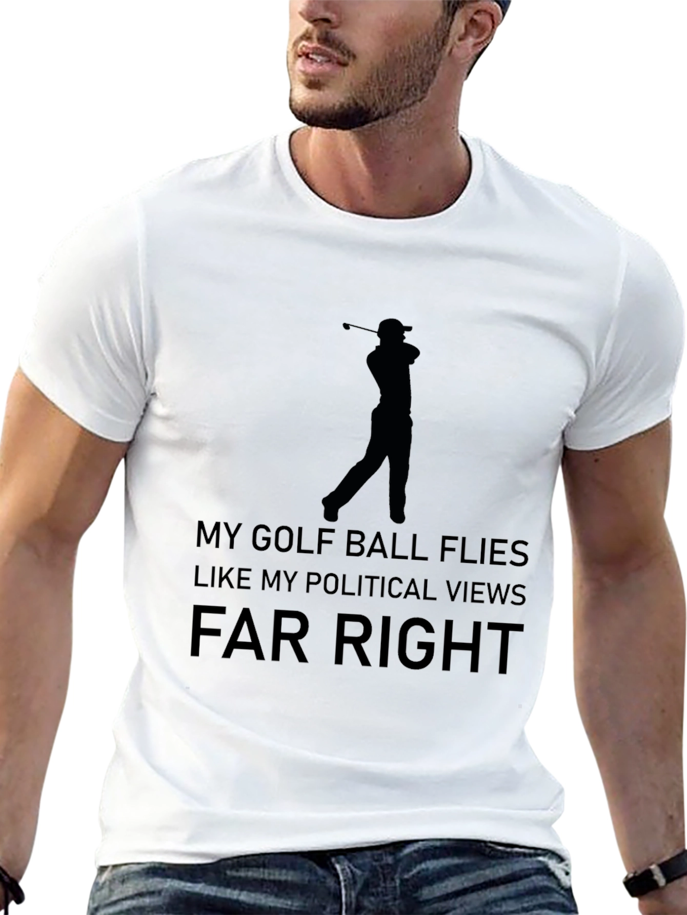 Funny Golf & Political Tee - Far Right T-Shirt
