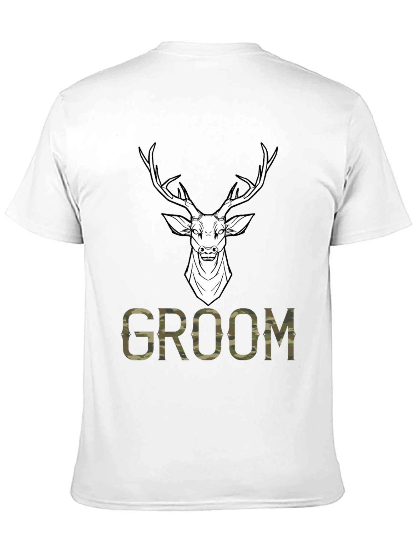 Groom Deer Camo Graphic T-Shirt