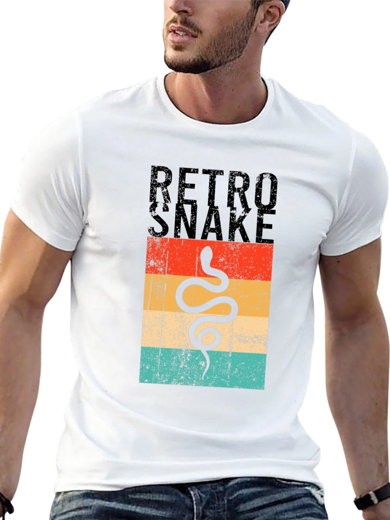 Retro Snake Graphic T-Shirt