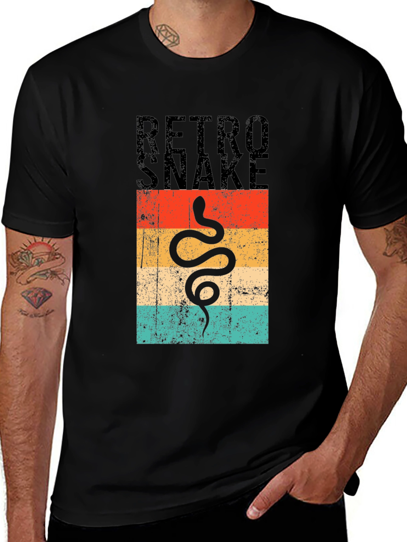 Retro Snake Graphic T-Shirt