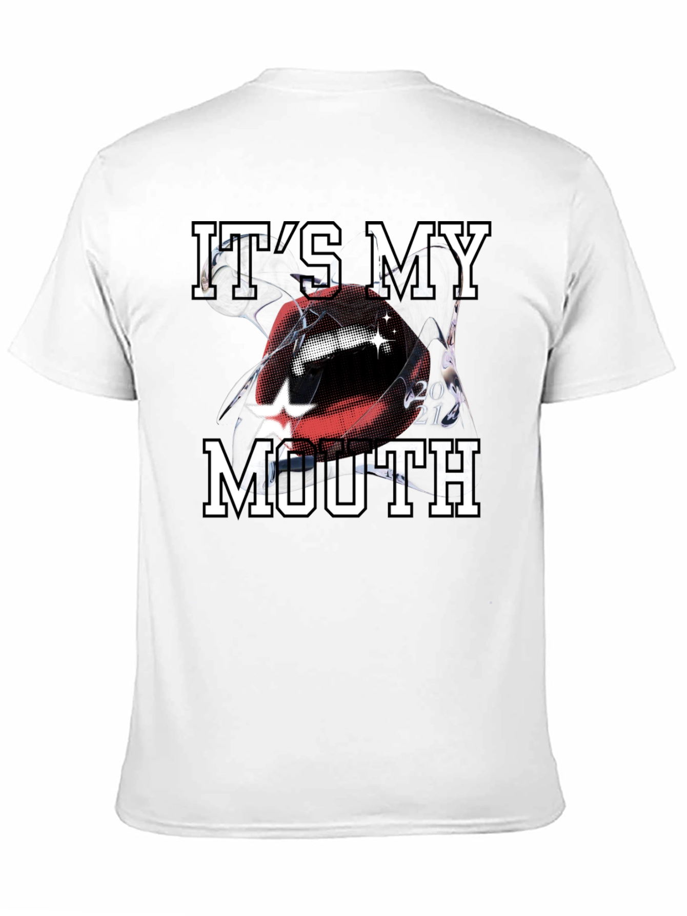Its My Mouth Graphic Print T-Shirt