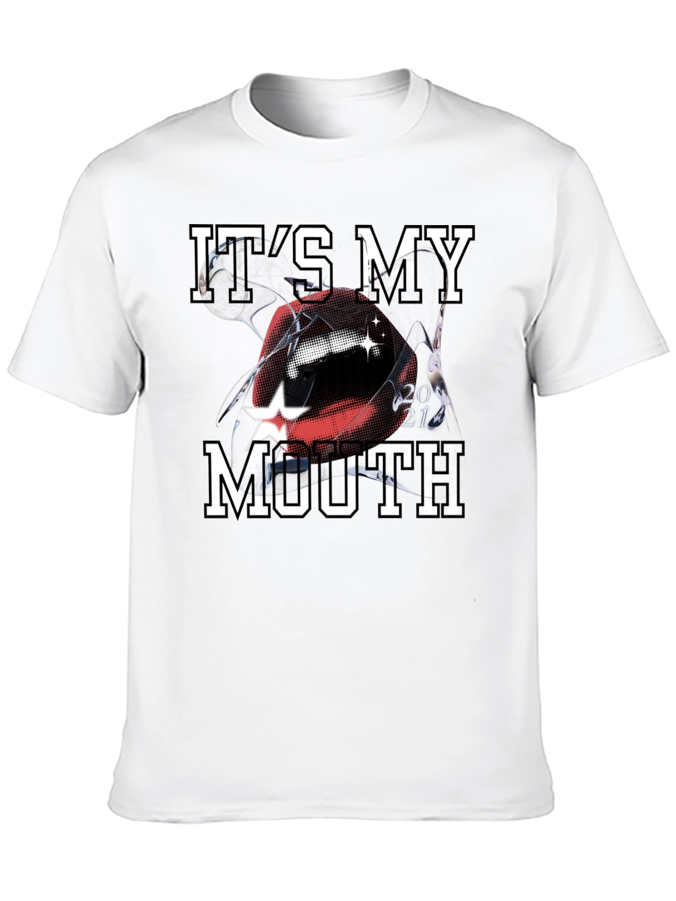 Its My Mouth Graphic Print T-Shirt
