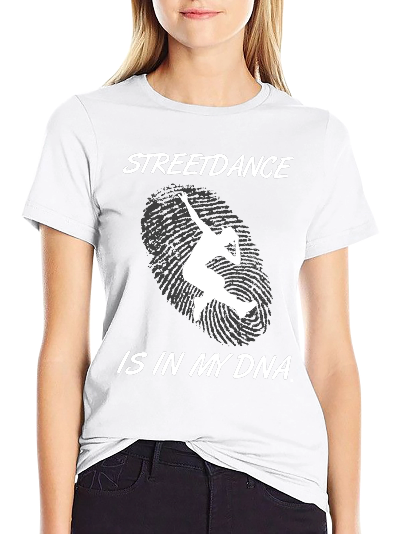 Streetdance DNA Graphic Tee - Black Cotton T-Shirt
