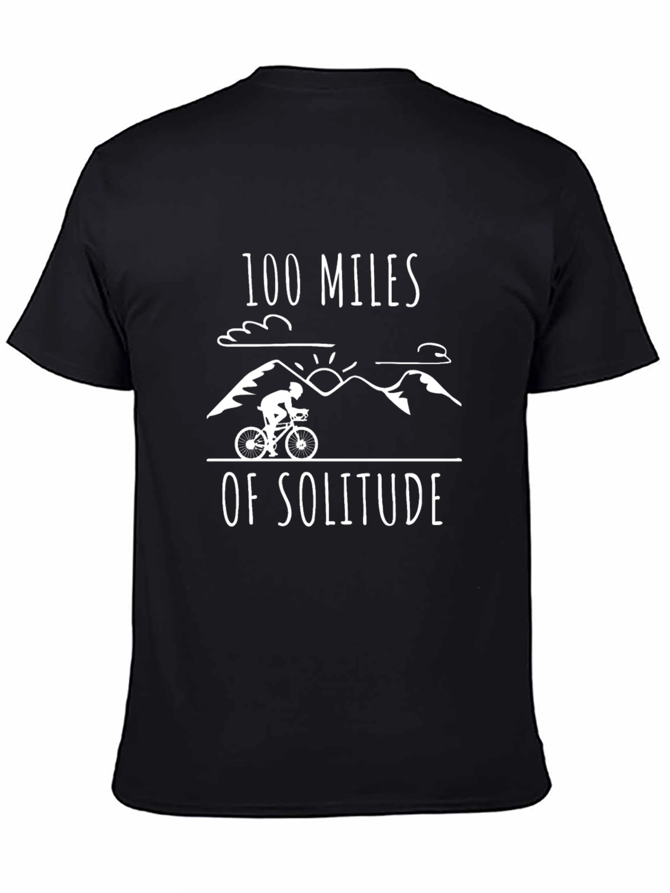 100 Miles of Solitude Graphic Tee - Black