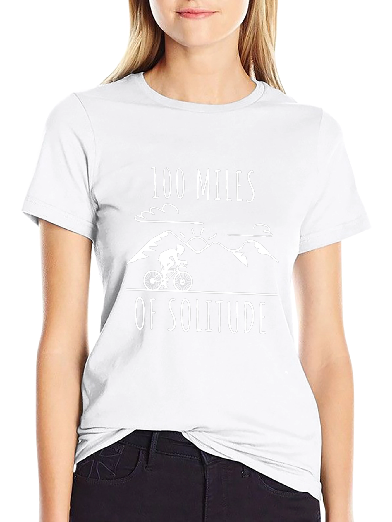 100 Miles of Solitude Graphic Tee - Black