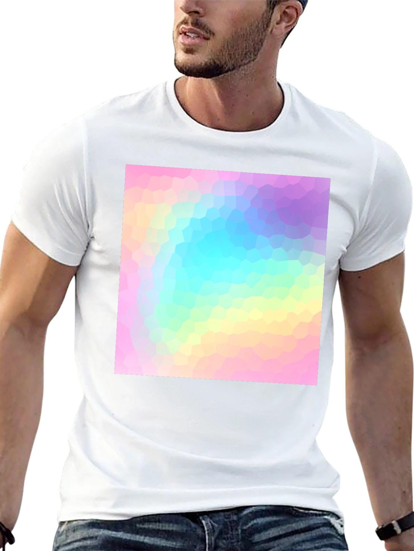 Modern Geometric Pastel T-Shirt